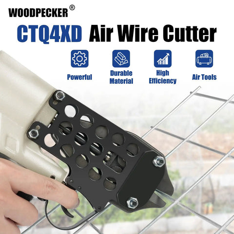 Heavy Duty Pneumatic Cutting Nipper Built Tough With Aluminum Housing And Forged Alloy Steel Blades For Faster Wire Snipping and zero sweat operation on active job sites always cutting wire mesh.