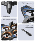 Close-up of 2.4G RC Plane With Barometric Altitude Hold, highlighting impact-proof design, high-density propeller blades.