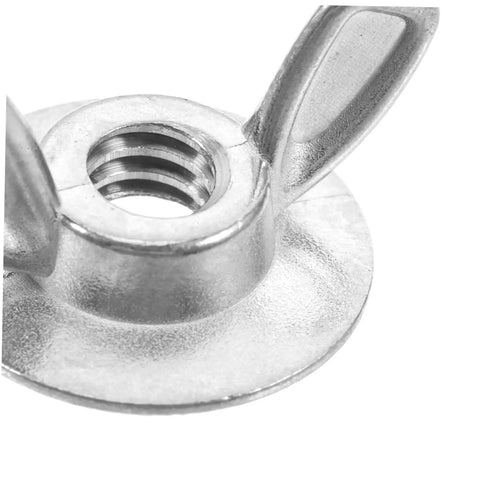Close-up of stainless steel quick release shutter fastener, part of 20 Pcs Stainless Steel Quick Release Shutter Fasteners With Backplate Bolts For Hurricane Shutters Easy Install And Removal No Fuss Universal Fit For Panel Cleaning And Shutter Angles Perfect For Home And Business set.