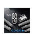 Clmxmt Heavy Duty 75 Piece Ratchet Kit With Star Bits Hex Sockets Torx Adapters Phillips Screwdriver Set For Auto Repair And Handyman Jobs That Totally Rock Your Workflow Today 10mm snap ring adapters