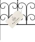 Metal Garden Fencing Set Of 5 Interlocking Panels For Flower Beds And Landscaping Decorative Scroll Edging With Lawn Stakes