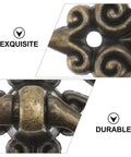 Close-up of vintage zinc alloy drawer pull ring detailing showing exquisite and durable retro design features.