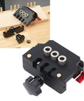 Pro Grade Self Centering Doweling Jig Kit With 6Mm 8Mm 10Mm Drill Bits Aluminum Alloy for easy furniture assembly on wood.