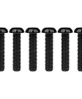 Premium Dope Titanium Button Head Bolts M6x30mm Pack Of 6 Grade 5 6AL 4V Black Titanium Alloy With 1.0mm Thread Pitch And 4mm Allen Head Diameter