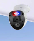 Outdoor Analog CCTV Camera Two Pack With 1080p Full HD Video And Police Style Red And Blue Flashing Lights That Deter Crime