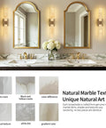Natural Alabaster Brass Wall Sconce, Modern Indoor Bathroom Vanity Light with elegant natural marble wash basin.