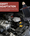 Mechanic installing Idle Air Control Valve Replacement For Cars - No-Fuss Direct Fit IAC Stepper Motor next to engine