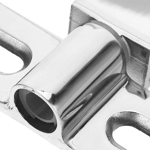 Close-up of Heavy Duty Stainless Steel Glass Door Pivot Hinge For Shower, Concealed Double-Hole Bath Door Hinge, 304 Stainless Steel