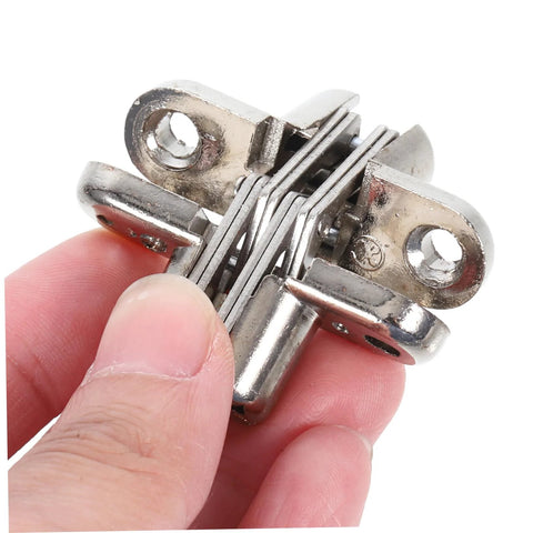 Close-up of Operitacx hidden cabinet door hinge, zinc alloy, 2pcs, thick design for high-load furniture