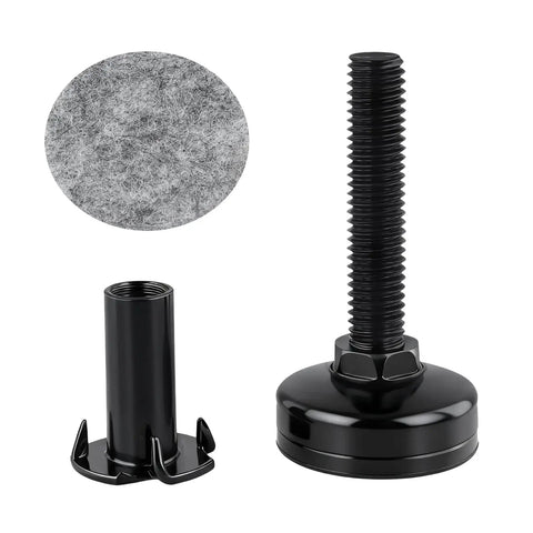Heavy Duty Adjustable Leveling Feet Kit With M10 Thread And T Nut For Workbenches Cabinets Sofas And Uneven Floors Includes 12 Pack