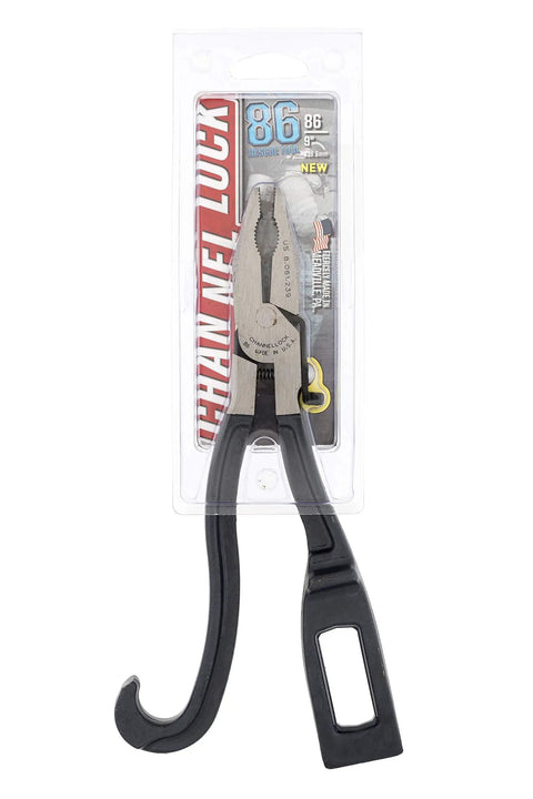 Compact Rescue Tool With Lock, 9 Inch Spring Loaded Multitool For Emergency Use, XLT Xtreme Leverage Technology