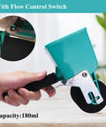 Heavy Duty Portable Glue Roller With Smart Flow Control Switch For Even Woodworking Adhesive Coating And No Drama Diy Fix Projects All Year Long Using 180 Ml Tank Capacity, shown in use with hand grip.