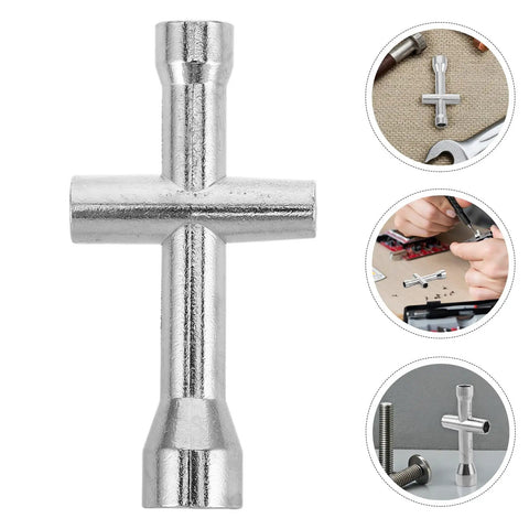 Pocket Sized Cross Socket Wrench For RC Models And Robot Repairs Tiny Nut Tool with precision fit for M2 M2.5 M3 M4 nuts.