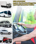 Driver using 2 Pack 3 Point Seat Belt Pads With Adjustable Retractable Straps Universal Cover Kit in a vehicle.
