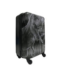 Kids dinosaur carry on luggage with Jurassic graphics