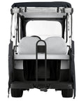 Deluxe Four Person Golf Cart Enclosure In Black With Clear Windows For Yamaha Club Car EZ Go Weatherproof Roof Cover