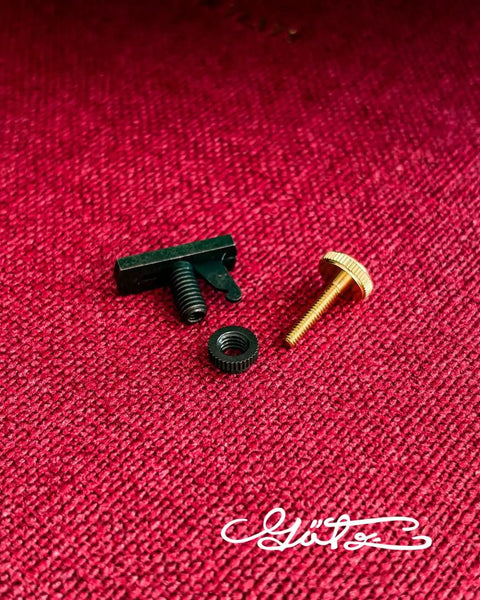Premium Black E String Violin Adjuster ZF-6807G With Gold Plated Screw, Loop-End Compatible, Large 0.31 Inch Screw Head For Precise Tuning, Stable Threads, Straight Prong Design, Ideal Upgrade For Violins And Fine Tuners.