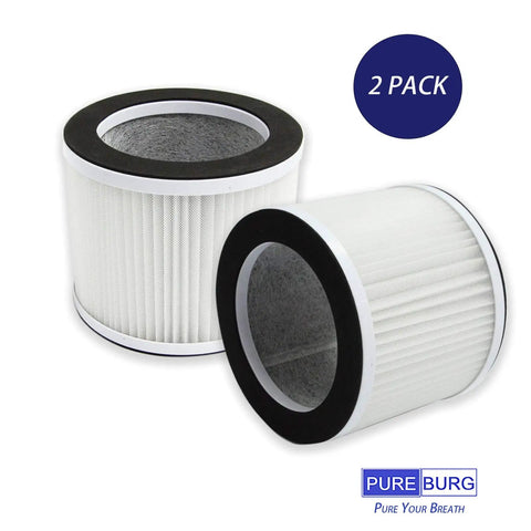 Two pack of Replacement Filter For RIGOGLIOSO GL2109 And SimPure P03 Air Purifiers, H13 True HEPA, three-stage filtration.