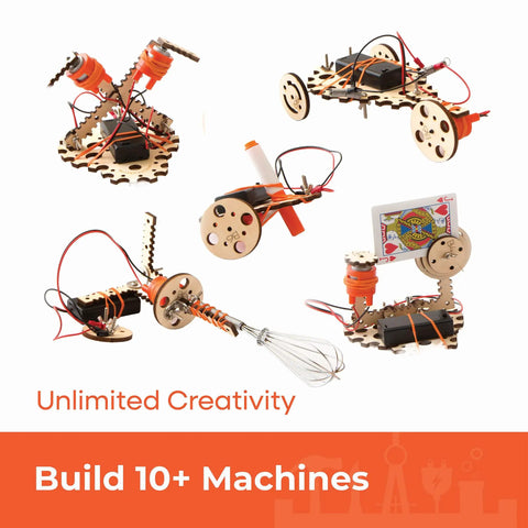 Epic STEM Kit For Kids Aged 8 To 10 Build Robots Tinker Circuits And Engineer With Motors Wood Parts And Real Life Hardware