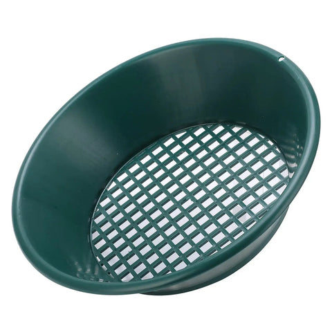 Go-To Gold Panning Kit With 350mm ABS Pan And Bottom Grid Design, lightweight green pan for river gold washing