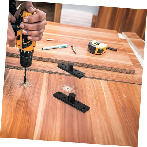 Installation of Hidden Pivot Door Hinge System 360 Degree Stainless Steel Concealed Pivot Hinge for bookcase doors in use