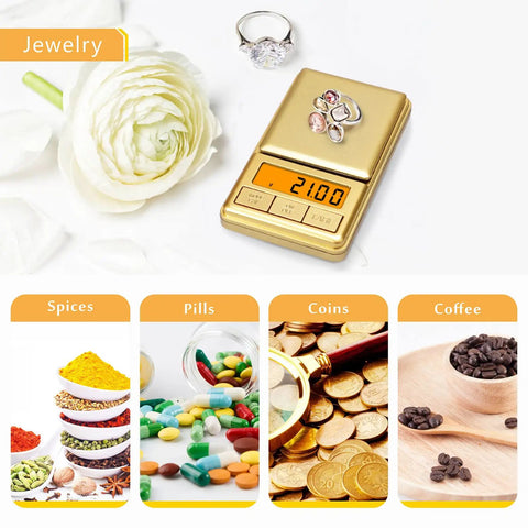 Mini Pocket Scale 100g 0.01g Digital Gram Scale With Cover Small Travel Ounce Scale weighing jewelry and other items
