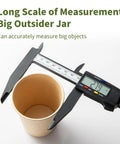 Digital Caliper 0 To 8 Inches Measuring Tool With Auto Off Interchangeable Inches And Millimeters 0.01 Inch Resolution
