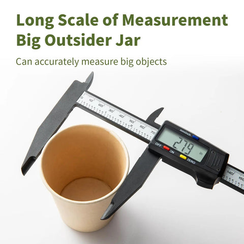Digital Caliper 0 To 8 Inches Measuring Tool With Auto Off Interchangeable Inches And Millimeters 0.01 Inch Resolution