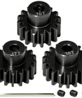 0.8M Pinion Gear Set Hardened Steel 3.175mm Shaft 16T 17T 18T With Screws And Hex For Tamiya Traxxas Arrma Axial Losi HPI 1/10 RC Car