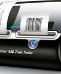 Straight Up Twin Turbo Direct Thermal Label Printer With Dual Roll Setup For Fast Shipping Labels And Office Grind Ink Free Speed for barcodes and labels.