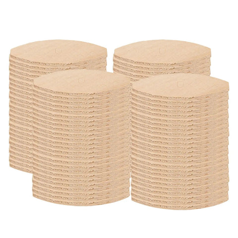 Stacks of biscuits from 100-piece wood biscuit jointing set with 0, 10, 20 size biscuits for strong glue joints and alignment