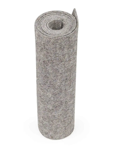 Roll of F-7 Industrial Felt With Adhesive Backing Heavy Duty Wool Blend Pressed Felt 72 Inch Wide 3 Foot Long One Quarter Inch Thick SAE Spec