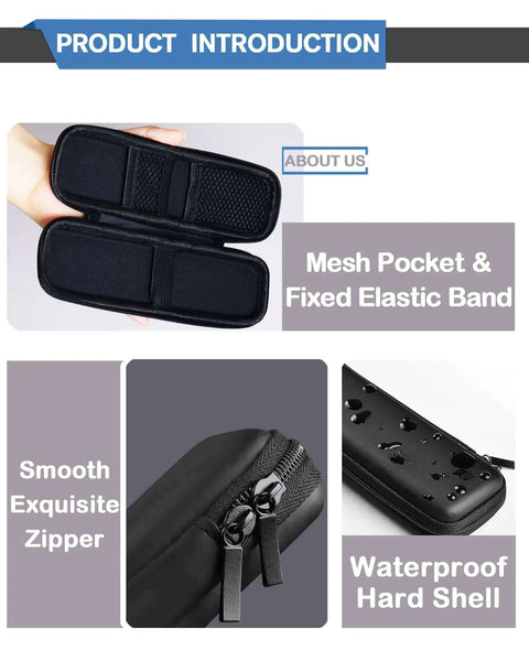 Interior view of Heavy Duty Slim Pencil Case For Adults And Jetsetters With Dang Tough Waterproof Hard Shell Armor and elastic band.