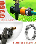 Big 300Pcs 16 Size Single Ear Hose Clamps Set Stainless Steel 304 Crimp Cinch Rings for plumbing and pipe repairs.