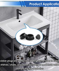 Assorted Rubber Plugs Set With Ninety Pieces Nine Sizes From One Inch To One Fifth Inch Silicone Stoppers for sinks and cabinets.