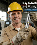Worker holding Heavy Duty Weld On Barrel Hinges Teardrop Design Built Tough For Swing Doors And Gates Moisture Resistant Rust Proof