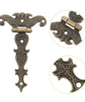 Stainless Steel Self Closing Reversible Door Hinge Kit 2 Pieces For Cabinets Zinc Alloy Butt Hinge decorative hardware