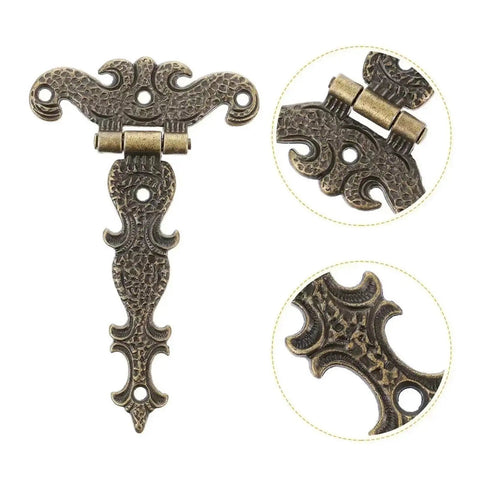 Stainless Steel Self Closing Reversible Door Hinge Kit 2 Pieces For Cabinets Zinc Alloy Butt Hinge decorative hardware