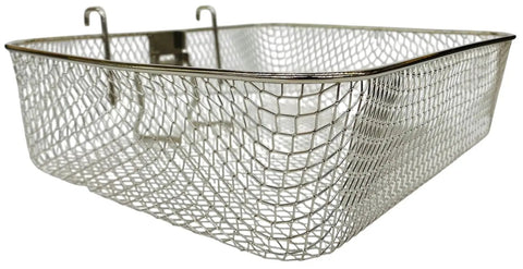 Jumbo ProFry Basket for Dual Basket ProFry Deep Fryers, Extra Large Capacity, OEM Fit, Part 09992, stainless steel mesh close-up