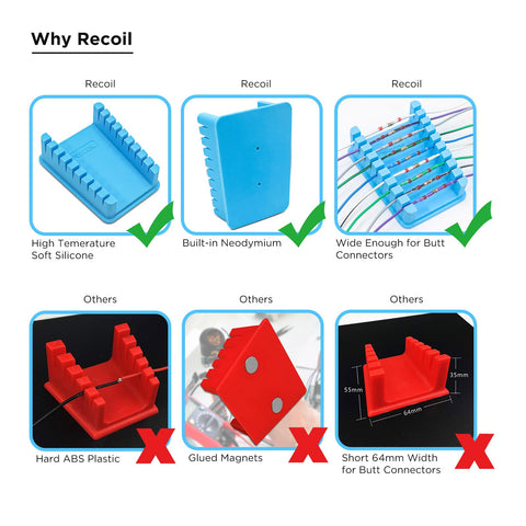Hands Free Soldering Wire Holder Clamp Stand With Neo Magnets Base And Heat Resistant Silicone 9 Precision Slots For 30AWG To 12AWG product comparison