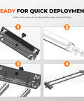Step-by-step assembly of Heavy Duty Aluminum Router Sled For Slab Flattening 47 Inch 3 Axis Height Adjustable Wood Planing Jig