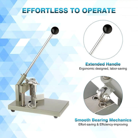 Beefy A3 Corner Cutter Machine With R6 And R10 Fillet Radius, ergonomic handle, heavy duty steel frame for office use