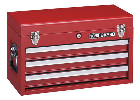 Red 87-Piece Socket Set With 3/8 and 1/2 Inch Drive tool kit in durable carry case with drawers