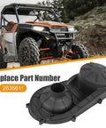 Beefy Outer Clutch Cover For Polaris General And RZR CVT Housing Replacement 2635611 displayed with Polaris vehicle