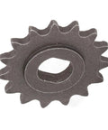 Durable 25H 15T Steel Sprocket for 25H Chain, with H hole, designed for MY1020 MY1016 MY1018 high speed motors, shown from top angle