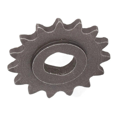Durable 25H 15T Steel Sprocket for 25H Chain, with H hole, designed for MY1020 MY1016 MY1018 high speed motors, shown from top angle
