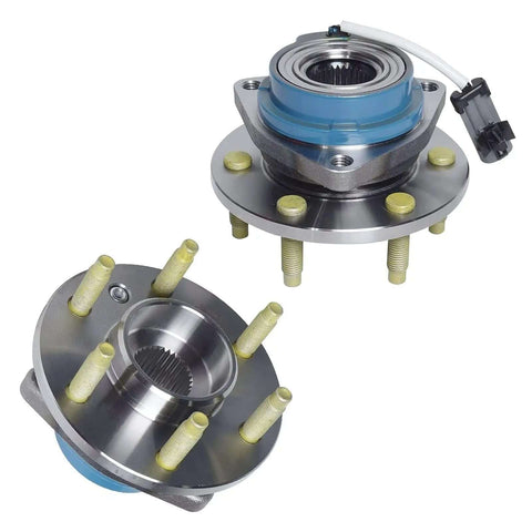Upgrade Your Ride With This Front Lower Control Arm And Wheel Hub Assembly Perfect For Buick Terraza Models From 2006 To 2007 All-wheel Drive Fwd Versions Designed To Restore Smooth Handling And Stop That Dangerous Wobbling So You Can Cruise Without front wheel hub assembly with studs and sensor connector
