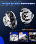 Wheel Hub And Bearing Assembly Front 515029 For Ford F150 2000 To 2004 5 Lugs 4x4 ABS 3 Bolt Flange Direct Fit OE Quality