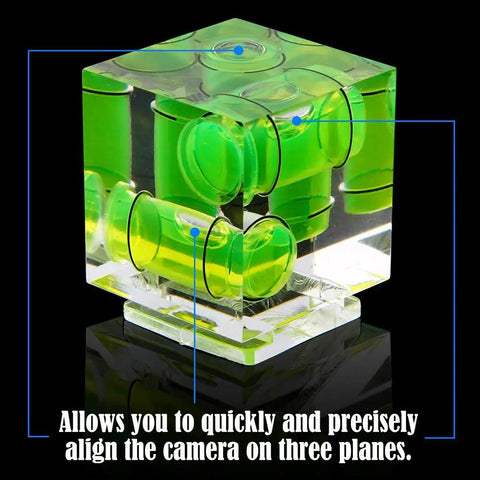 Gotta Have Straight Up Dope Triple Axis Bubble Spirit Level For Canon Nikon Pentax DSLR Cameras Standard Hot Shoe Mount Lightweight Crystal Acrylic Tripod Leveler Accessory 2 Pack Game Changing