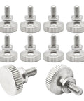 Heavy Duty M3 X 6mm Knurlled Thumb Screws Set Of Ten Slick Flat Heads for quick assembly of electronics.